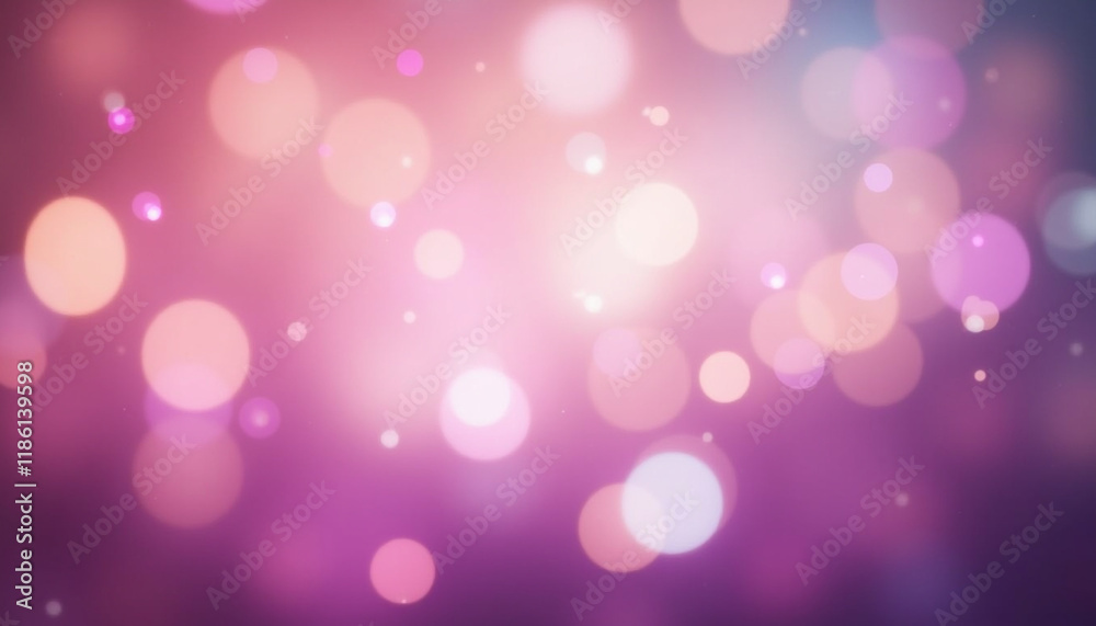 Magical Bokeh Light Effects in Purple and Pink Tones. AI Generation Magical Bokeh Light Effects in Purple and Pink Tones. AI Generation
