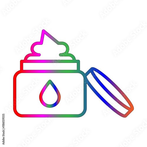Moisturizer icon line gradient