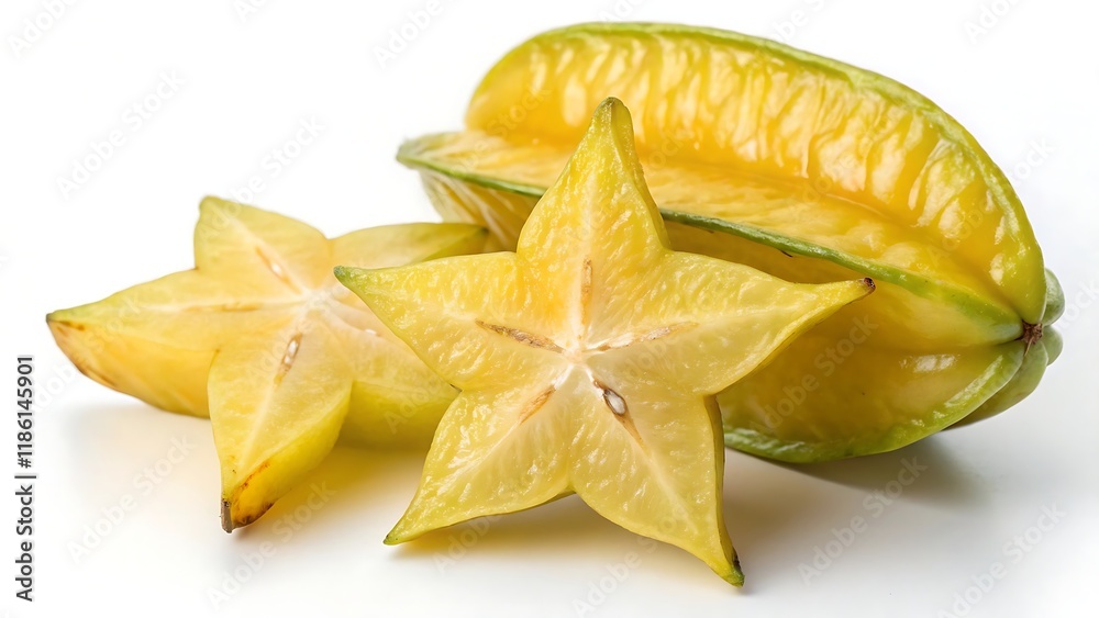 Fototapeta premium Star fruit isolated on a white background