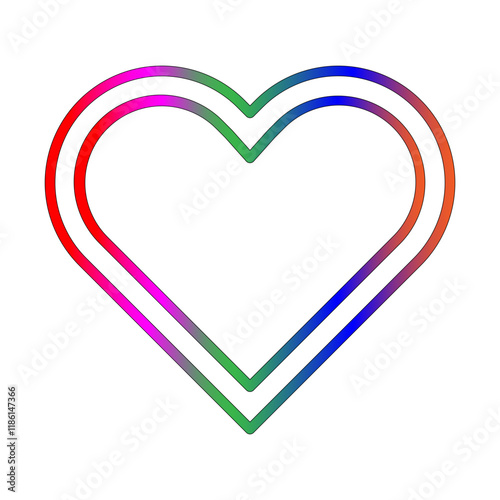 Heart line gradient