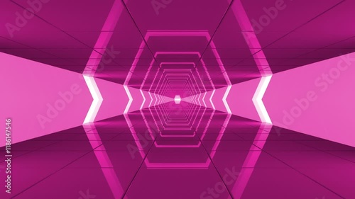 Abstract Tunnel Background Loop - Digital 3d Animation 