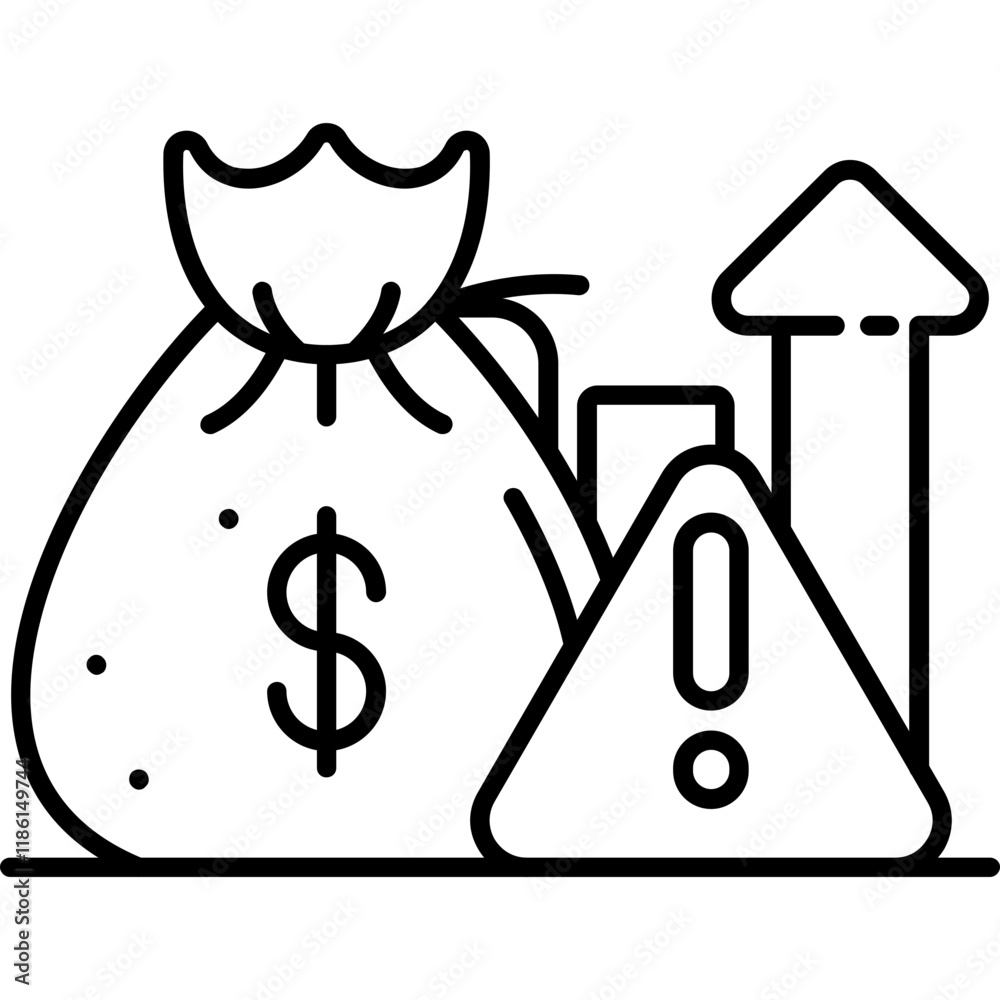 Financial Risk Management Icon Financial Risk Management Icon