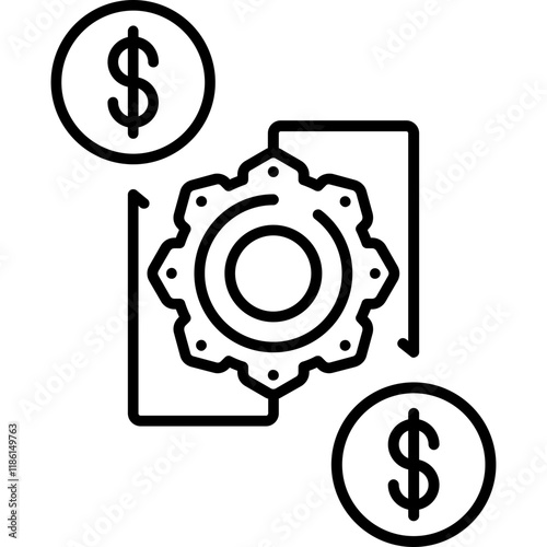 Cash Flow KPIs Icon