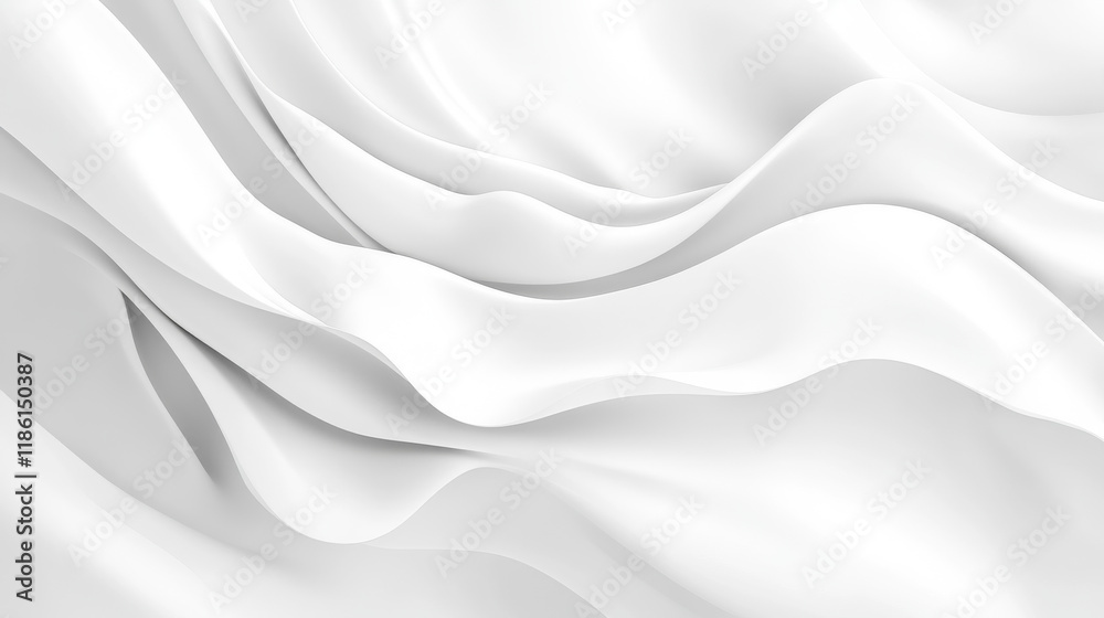 Naklejka premium Empty white flag mock up. Blank flag concept. Vector illustration.