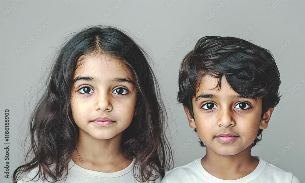 Cute Indian two children Cute Indian two children