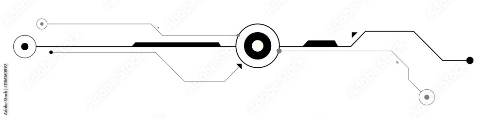 Digital technology style line and element on transparent background Digital technology style line and element on transparent background