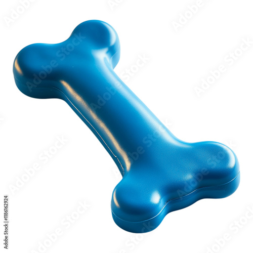 Rubber Chew Toy for Dogs on Transparent Background photo