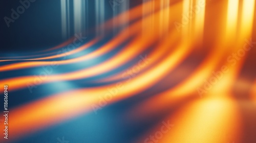 Flowing Golden and Blue Streaks of Light: Dynamic Visual for Branding, Creative Projects, and Digital Design