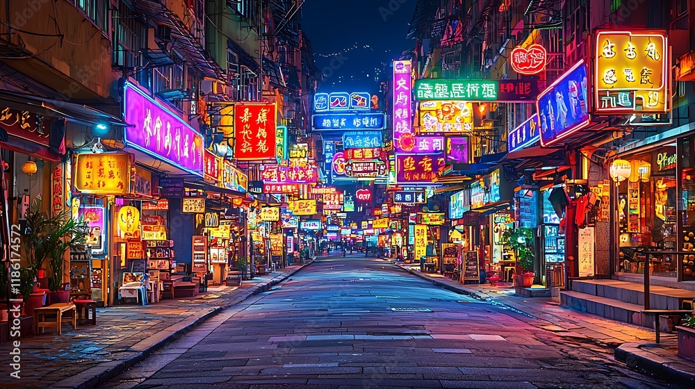 Obraz premium street in night