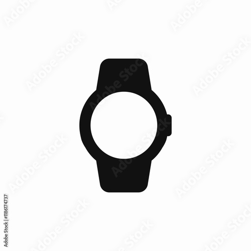 smart watch time clock icon vector sign