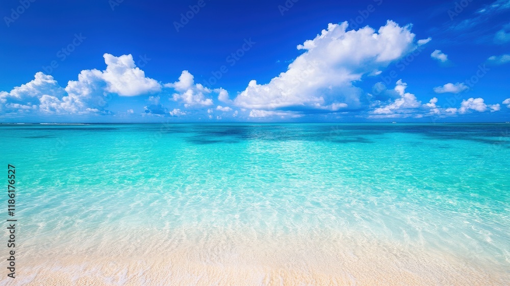 Fototapeta premium Relaxing Beach Waves Tropical Paradise Nature Scene Clear Waters Aerial View Serenity