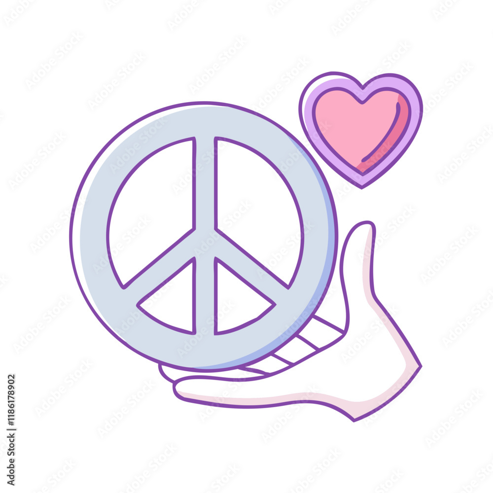peace and love symbol vector icon, national retro day vector illustration - simple illustration of peace and love symbol perfect for logos, and national retro day vector-themed designs. peace and love symbol vector icon, national retro day vector illustration - simple illustration of peace and love symbol perfect for logos, and national retro day vector-themed designs.