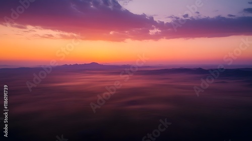 Majestic Sunset Serenity: Breathtaking Alpine Landscape