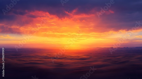 Majestic Sunset Serenity: Breathtaking Alpine Landscape