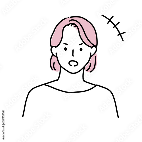 怒っている女性