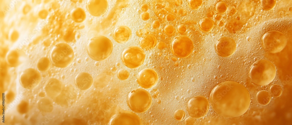 Abstract orange bubbles, liquid texture, close-up Abstract orange bubbles, liquid texture, close-up