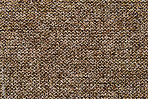 Brown purl wool jersey fabric texture as background photo