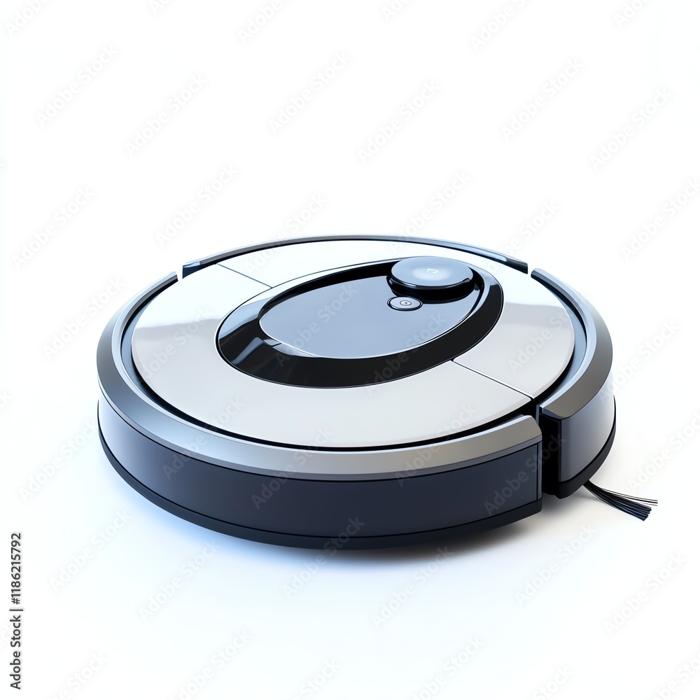 Robot vacuum cleaner, white isolate background Robot vacuum cleaner, white isolate background
