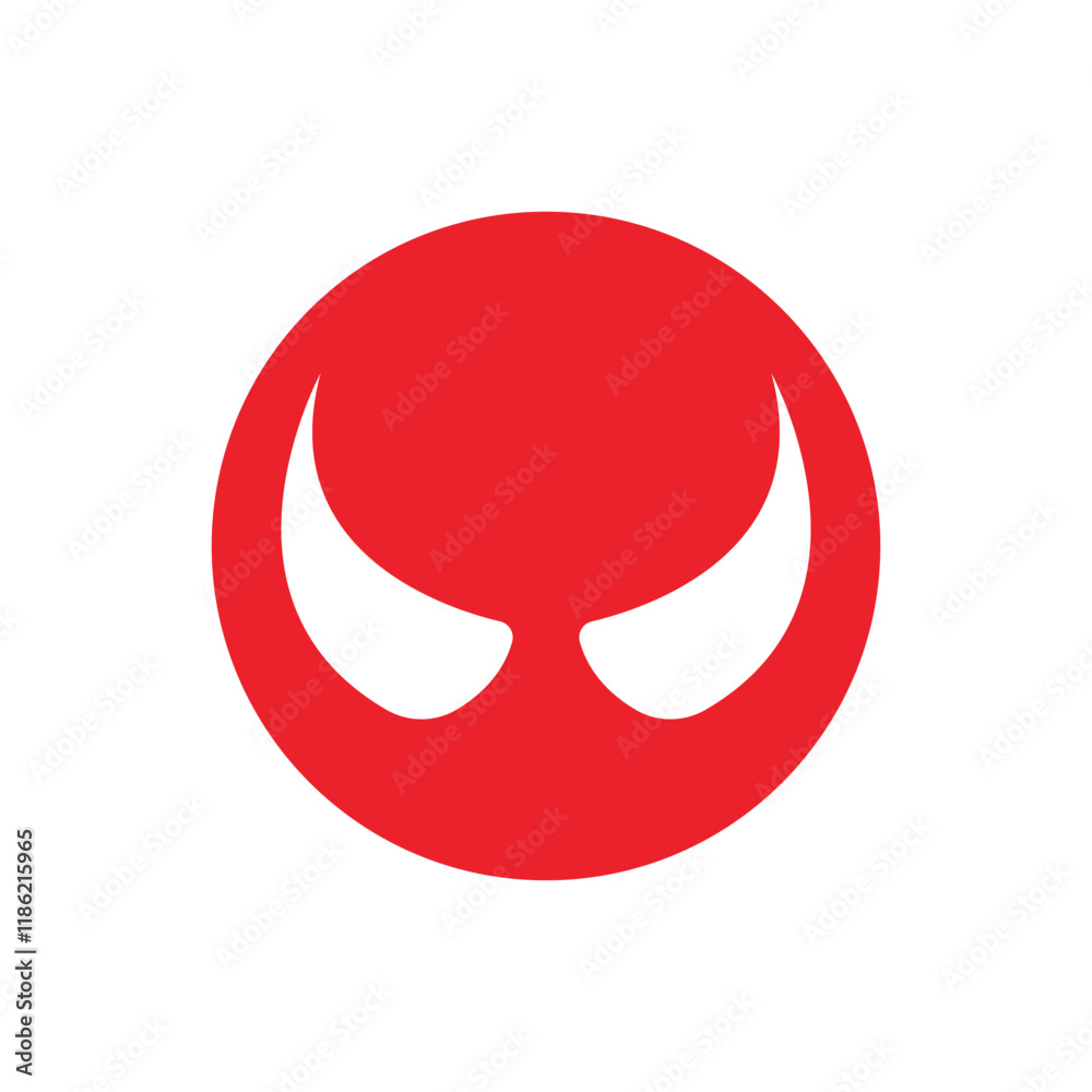 Devil horn Vector icon design illustration Template Devil horn Vector icon design illustration Template