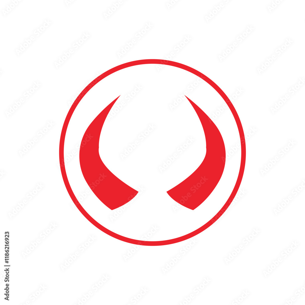 Devil horn Vector icon design illustration Template Devil horn Vector icon design illustration Template