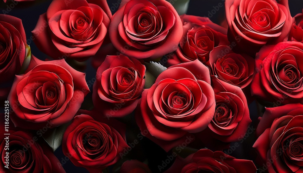 red rose flowers, AI generated red rose flowers, AI generated