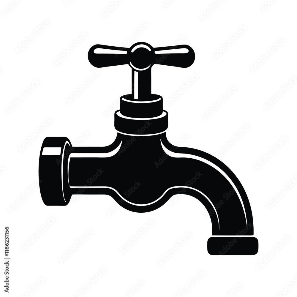 faucet with a drop of water faucet with a drop of water