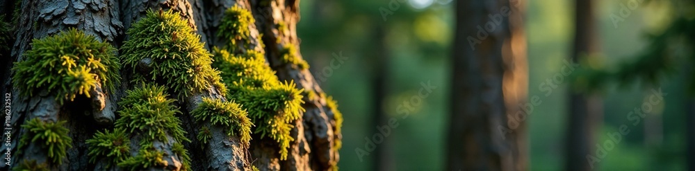 Moss and lichen on the bark of an ancient pine tree, bark, textures, rugged Moss and lichen on the bark of an ancient pine tree, bark, textures, rugged