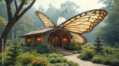 Butterfly-Inspired Art Nouveau Pavilion photo