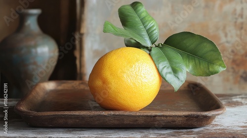 Fresh lemon halves with droplets resting on a soft fabric background alongsid...