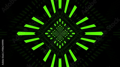 Abstract Tunnel Background Loop - Digital 3d Animation 