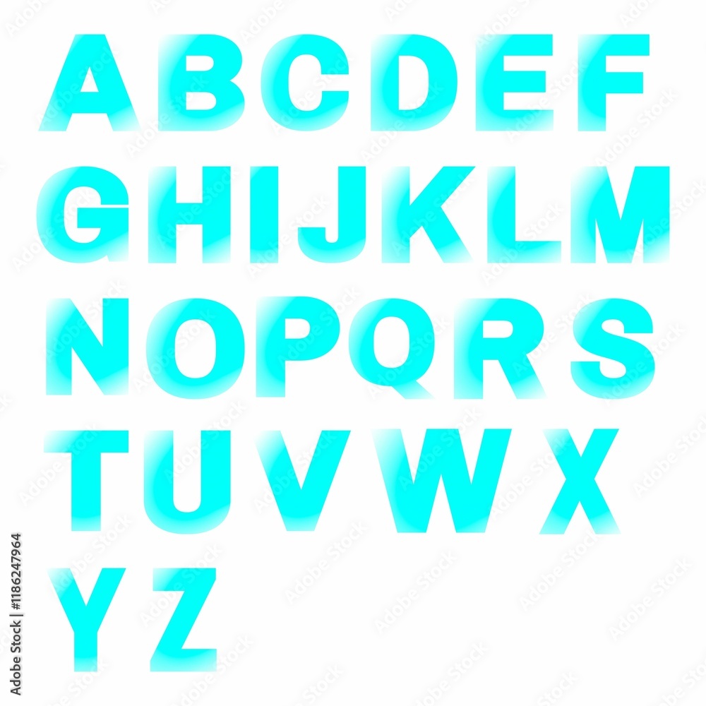 vector illustration of letters set of gradient gradient alphabet vector illustration of letters set of gradient gradient alphabet