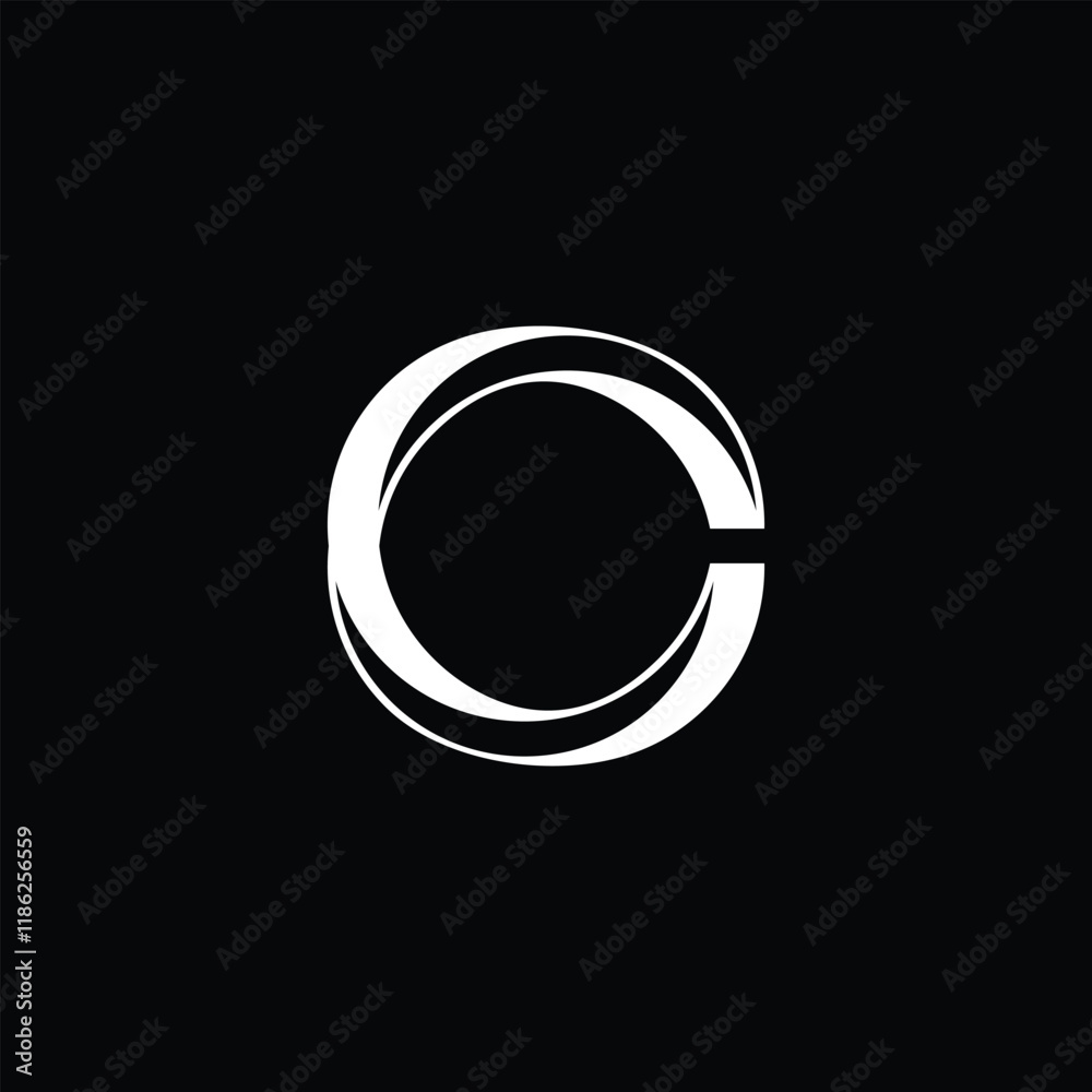 initial letter C ring link logo initial letter C ring link logo