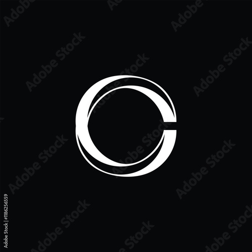 initial letter C ring link logo photo