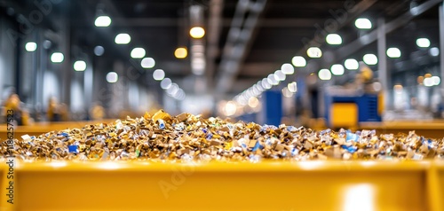 Wallpaper Mural A colorful array of small items is displayed in a warehouse, highlighting a busy environment filled with bright lights and organized structure. Torontodigital.ca