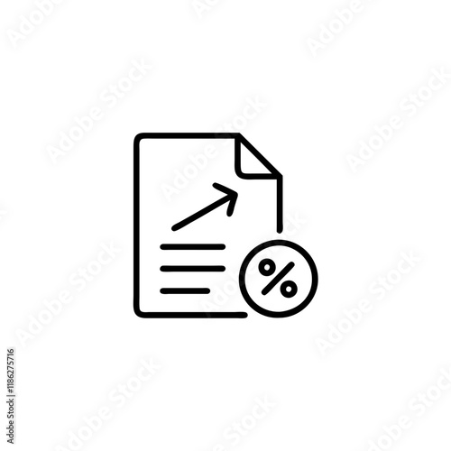 Loan Interest linear icon