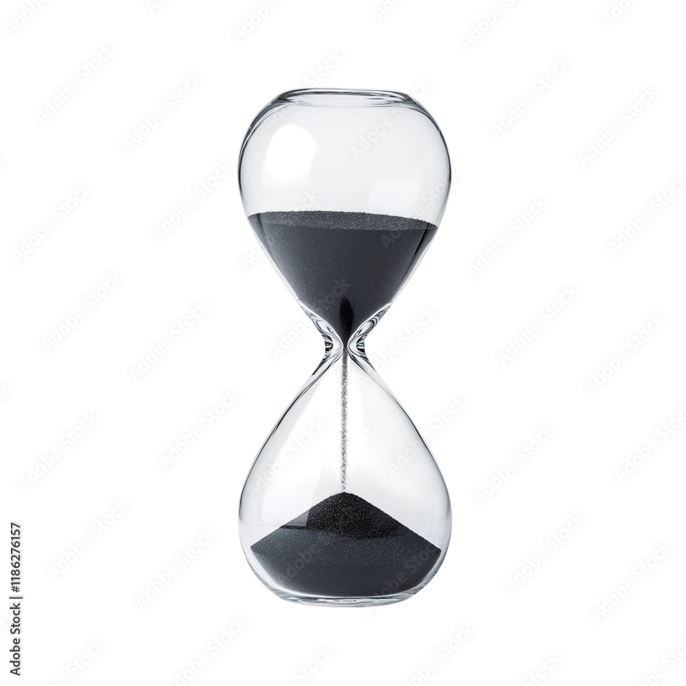 hourglass isolated on white