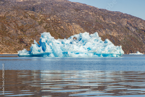 Icebergs in the fjords of south Greenland	 photo