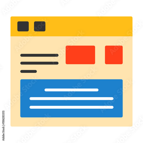 Monetize Platform Flat Style Icon