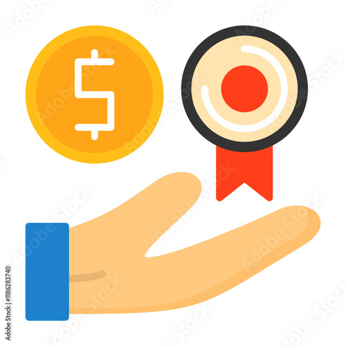 Achievement Flat Style Icon