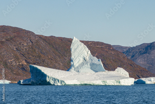 Icebergs in the fjords of south Greenland	 photo