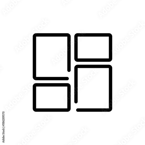 Dashboard icon Thin vector set