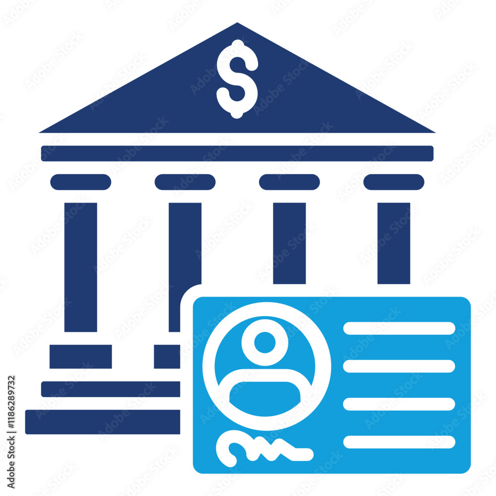 Bank Account Icon Element For Design Bank Account Icon Element For Design