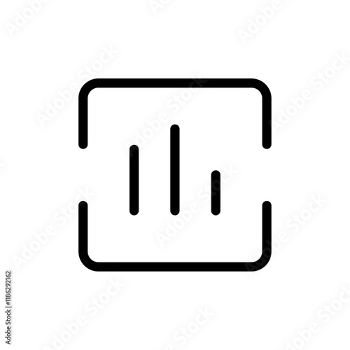 Internal data icon Thin vector set