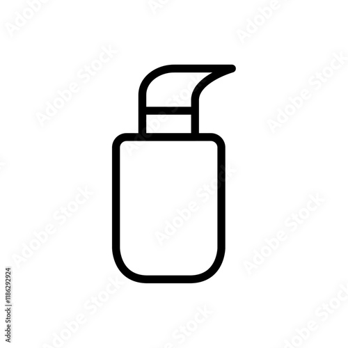 Makeup foundation icon Thin vector set