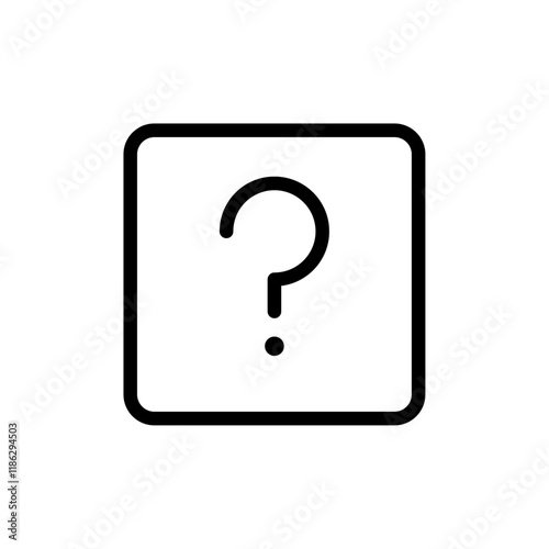 Question mark icon Thin vector set