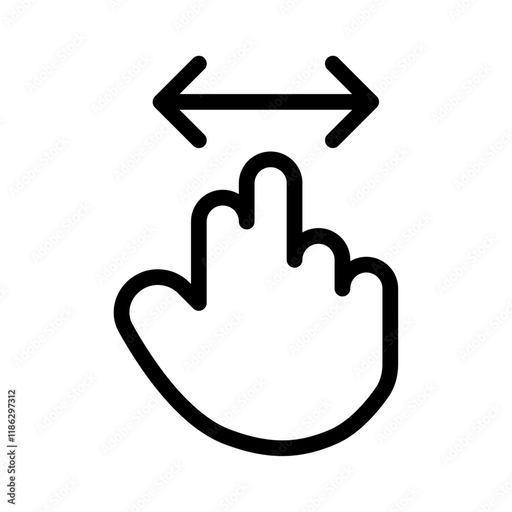 Zoom icon Thin vector set Zoom icon Thin vector set
