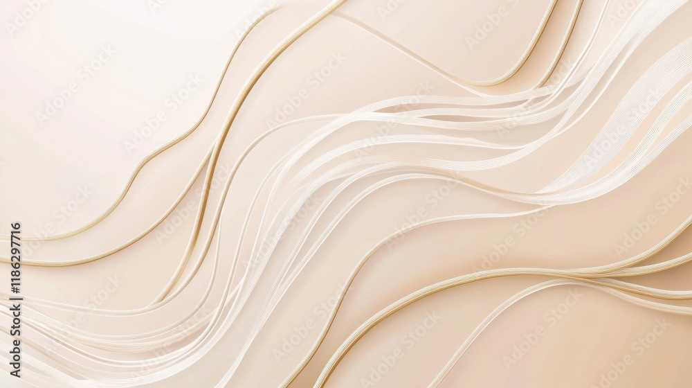 Obraz premium Premium background design with white line pattern texture in luxury pastel colour. Abstract horizontal vector template for business banner, formal backdrop, prestigious voucher, luxe invite