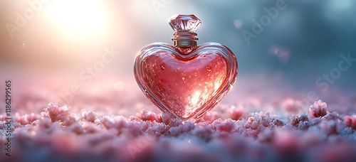 Heart-Shaped Bottle with a Small Cap

 photo