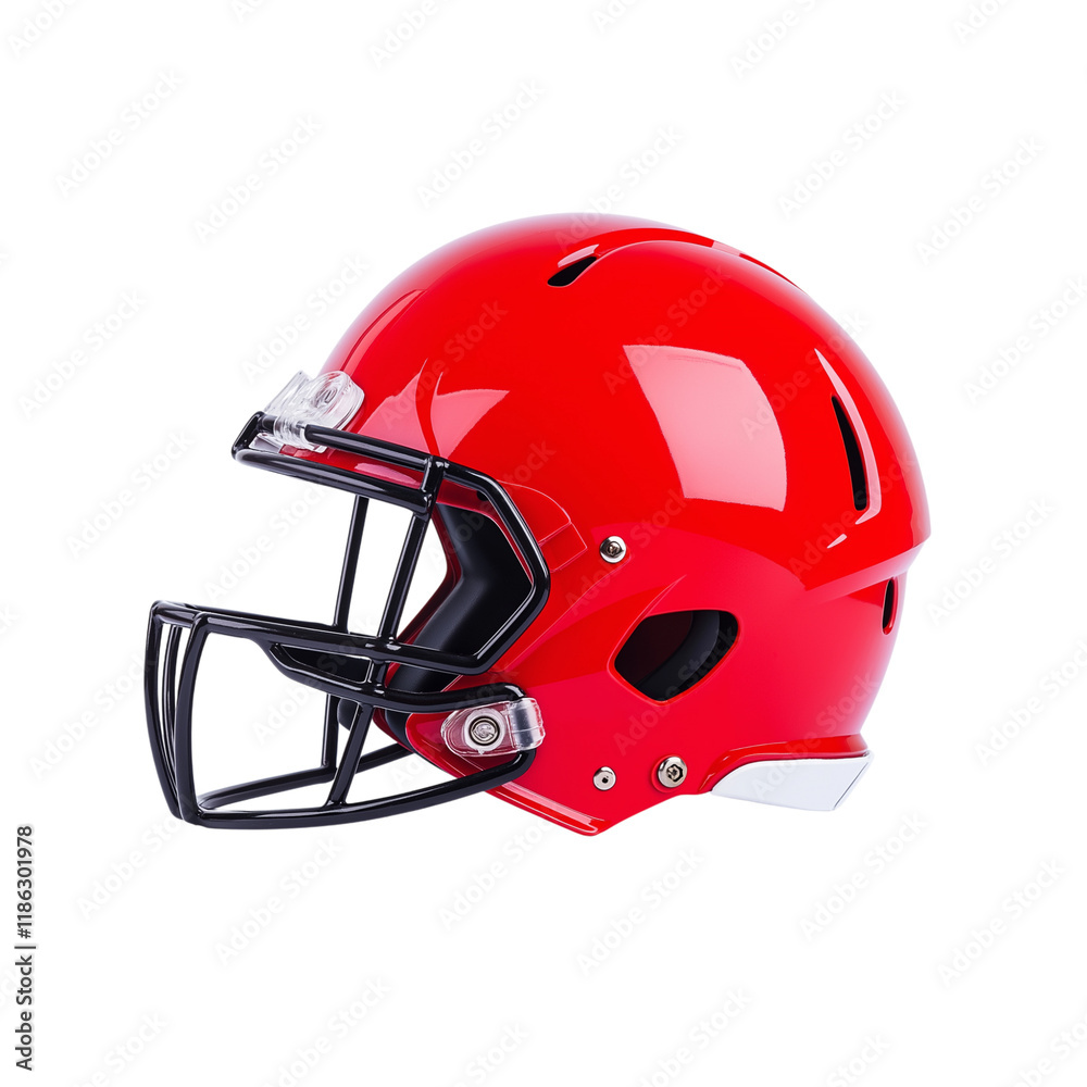 Naklejka premium football helmet isolated on white