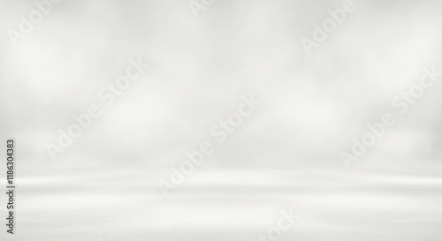 Neutral Abstract White Studio Background with Soft Blur